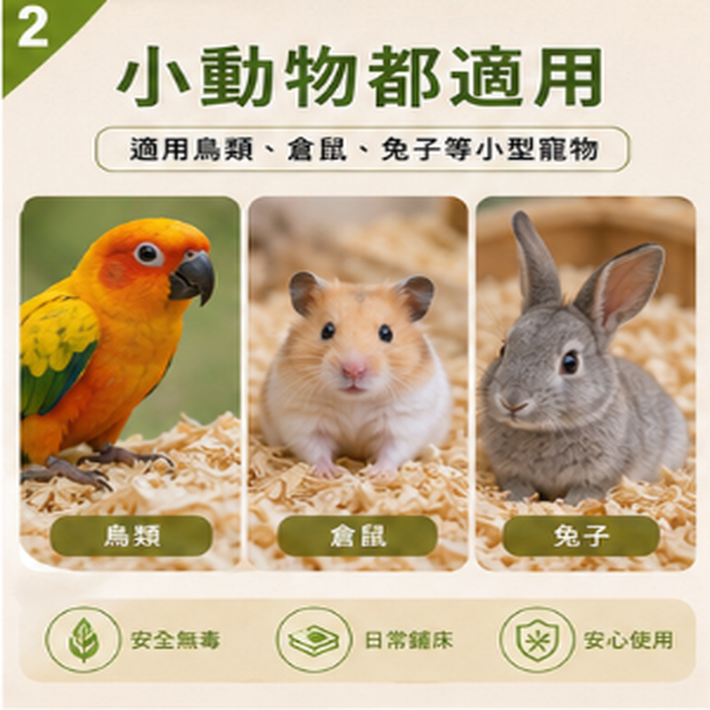 寵物木屑床 天然木屑 鼠用 兔用 鳥用 天然松木床材 吸臭除濕 寵物墊材 環保天然木屑墊料  寵物用品【20046】-細節圖6