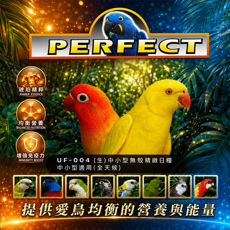 無殼經濟日糧PERFECT 鸚鵡飼料｜全齡均衡營養｜中大型鸚鵡專用｜滋養配方｜1.2kg【20026】-細節圖7
