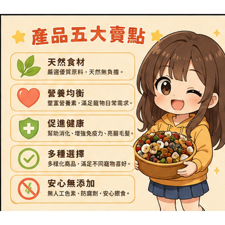 鳥寶繽紛派對餐 天然綜合零食 六種綜合營養零食 鳥用綜合營養零食包鸚鵡零食 鳥飼料 綜合果乾  磨牙點心【20040】-細節圖2
