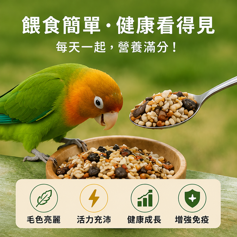 藍亞仕 中大型綜合穀物 台灣製造 鸚鵡飼料 鳥 灰鸚鵡 【20028】 中小型鸚鵡 脫殼飼料 長尾鸚鵡玄鳳 和尚 隔日-細節圖3
