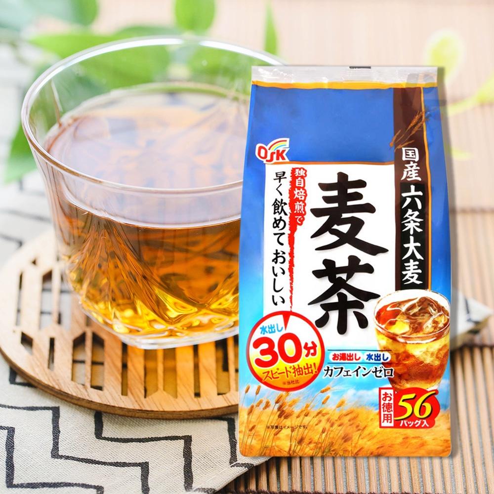 【可批發】日本OSK 小谷穀粉六条麦茶 (56袋入) 零咖啡因 熱沖 冷泡茶 大麥茶 德用麥茶 國產六条大麦 焙茶 煎茶-細節圖3
