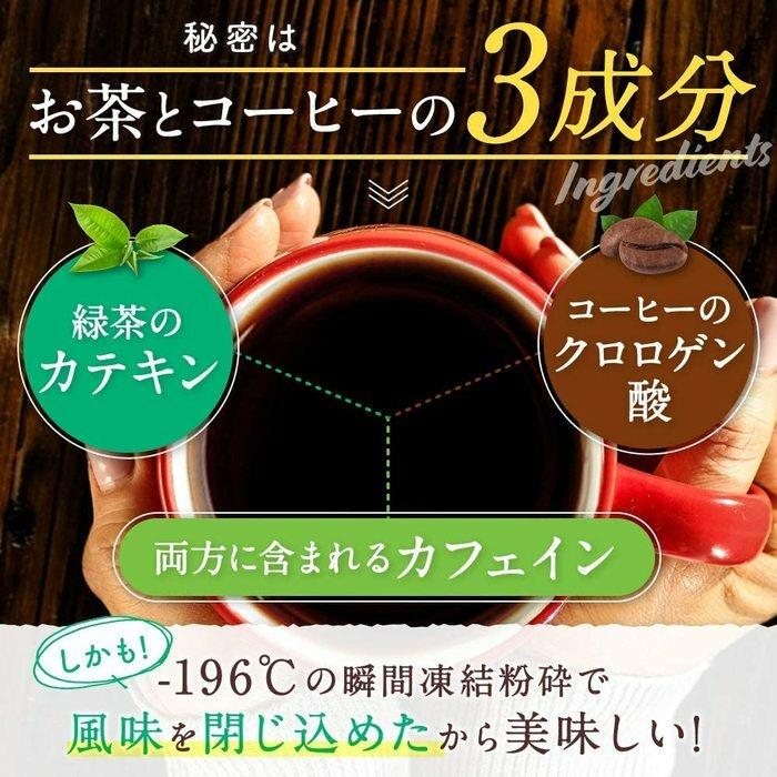 【可批發】FINE JAPAN 綠茶咖啡 工藤孝文 美式咖啡 綠茶香 速孅飲 冷泡 熱泡 冷熱飲 日本製-細節圖3