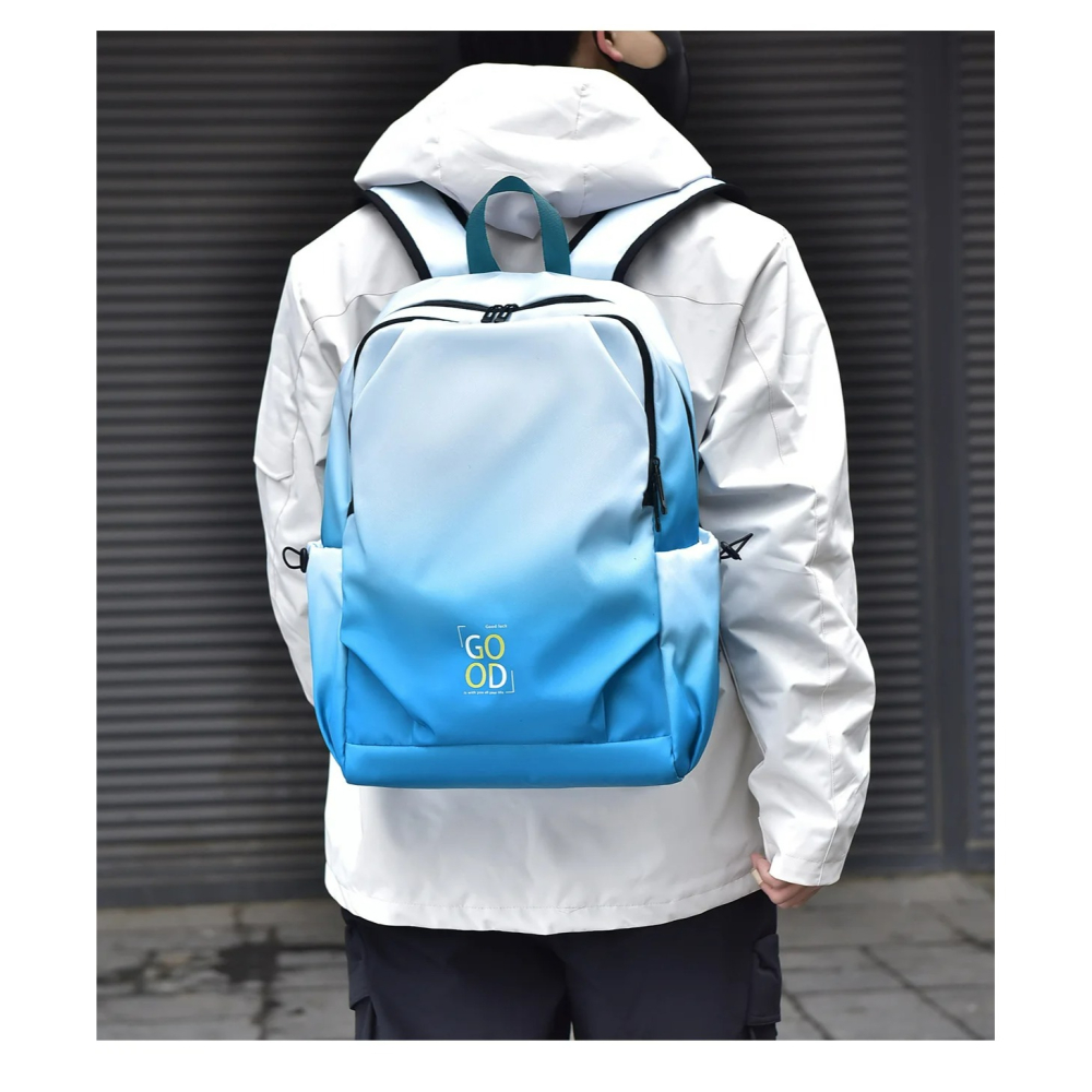 CityGo城市狗 - 大容量漸層後背包 多隔層收納 防潑水電腦包 書包 男包女包 可裝15.6吋筆電 後背包-細節圖8