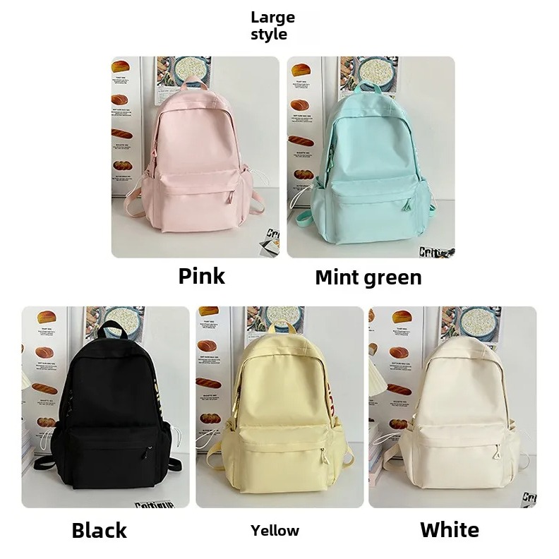 CityGo城市狗 - 韓系INS風 尼龍後背包 防潑水 大容量書包 女生背包 後背包-細節圖3