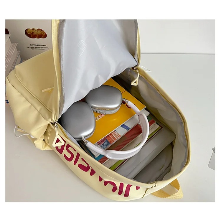 CityGo城市狗 - 韓系INS風 尼龍後背包 防潑水 大容量書包 女生背包 後背包-細節圖9