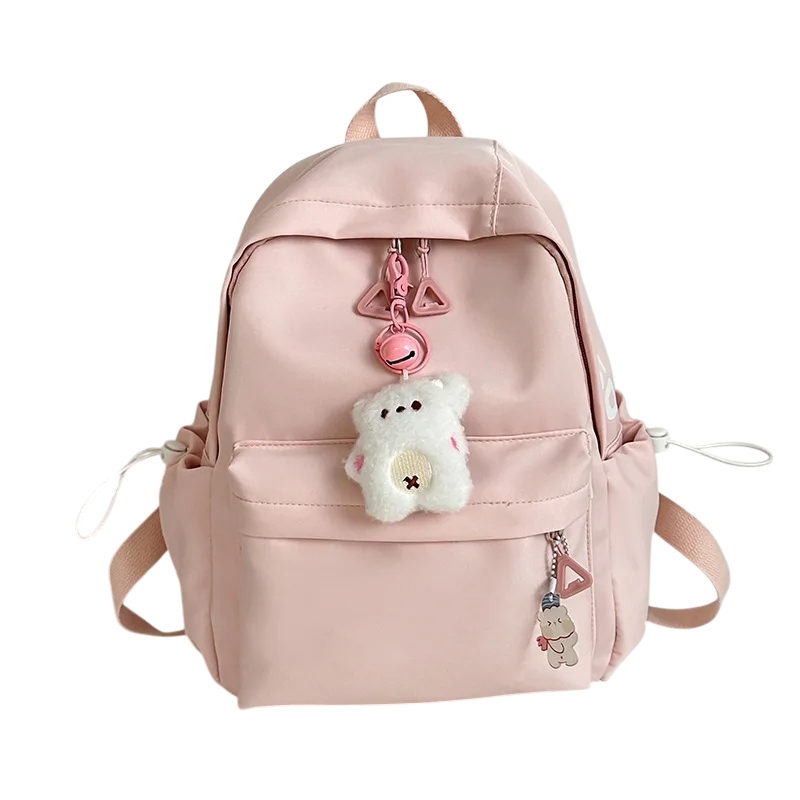 CityGo城市狗 - 韓系INS風 尼龍後背包 防潑水 大容量書包 女生背包 後背包-規格圖9