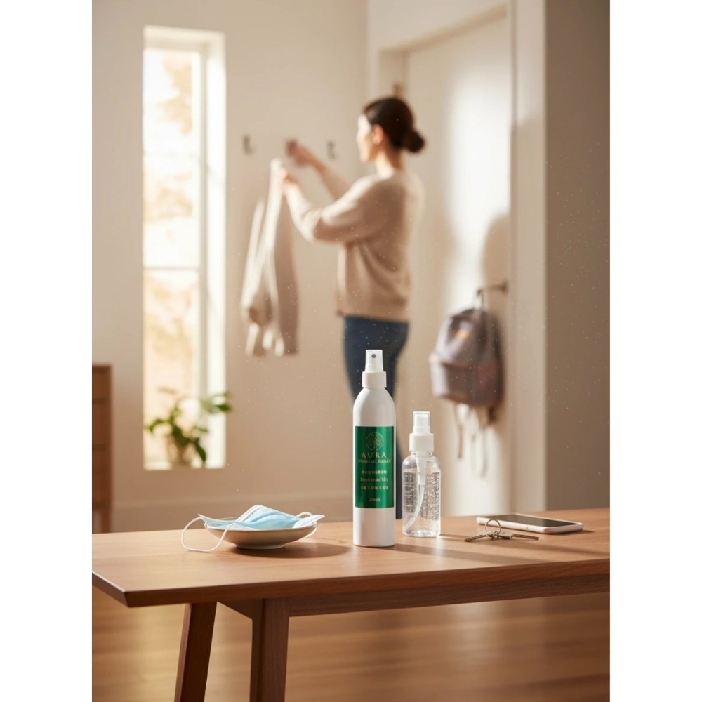 【藏家淨室 AURA】植萃薄荷抗菌淨護噴霧｜薄荷×尤加利×茶樹 精油香氛抗菌噴霧 300ml-細節圖5