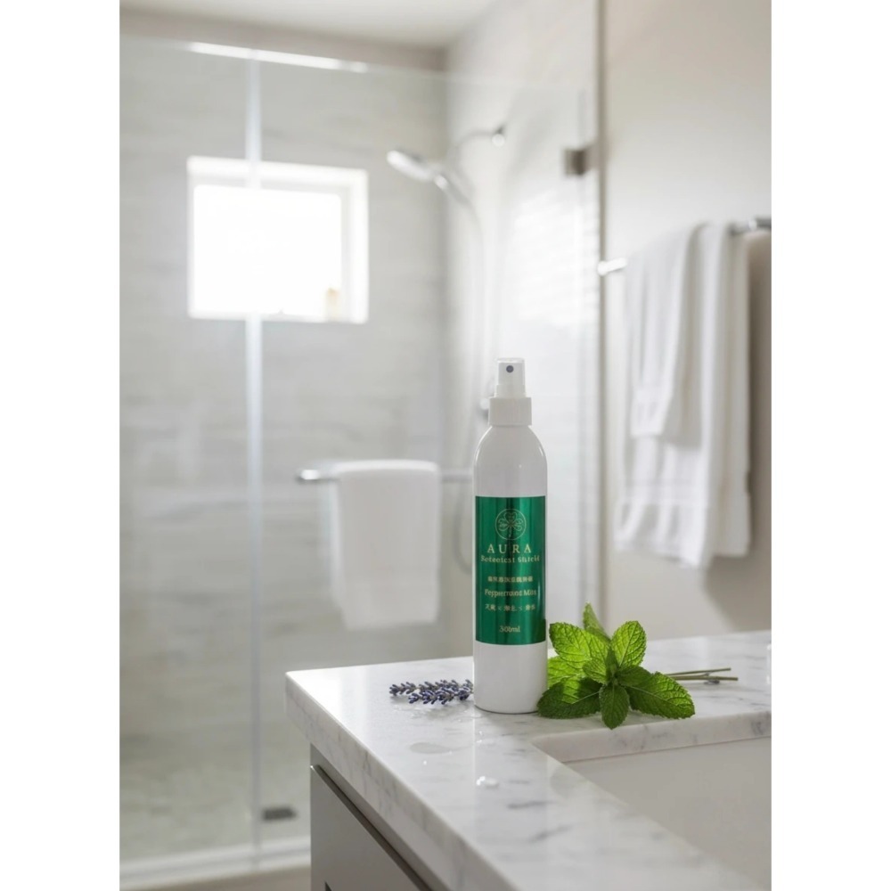 【藏家淨室 AURA】植萃薄荷抗菌淨護噴霧｜薄荷×尤加利×茶樹 精油香氛抗菌噴霧 300ml-細節圖6