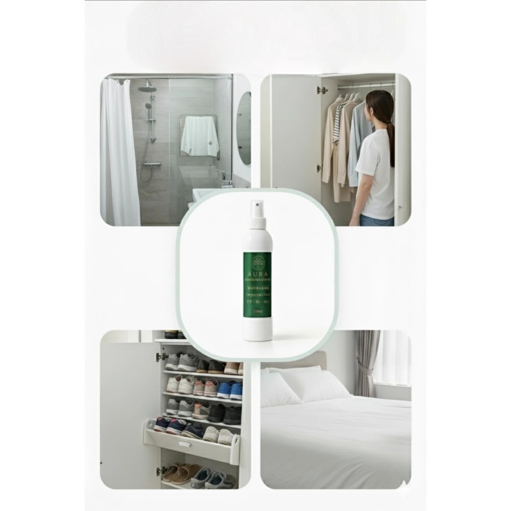 【藏家淨室 AURA】植萃薄荷抗菌淨護噴霧｜薄荷×尤加利×茶樹 精油香氛抗菌噴霧 300ml-細節圖7