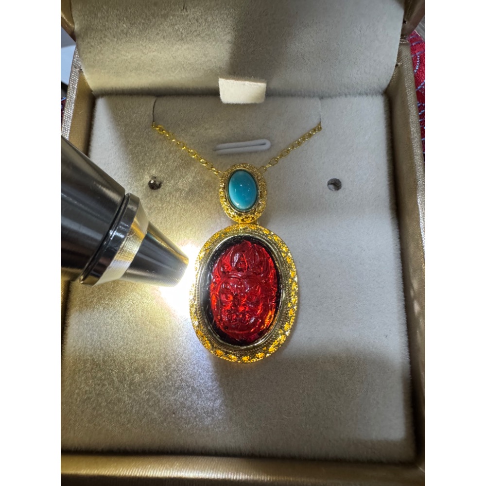 琥珀 血翳珀 血魄吊墜項鍊-細節圖2