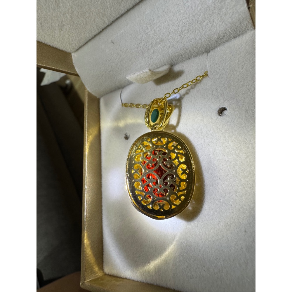 琥珀 血翳珀 血魄吊墜項鍊-細節圖3