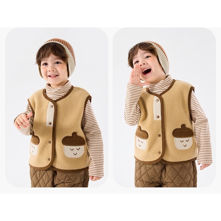 【陸原創】25冬季新品│嘟嘟家兒童寶寶馬甲背心系列-細節圖2