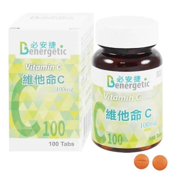 必安捷 維他命C C100 / C200 /  C500 / C500+E 膜衣錠 抗氧化 免疫-細節圖2