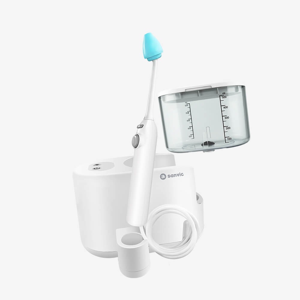 【宅配免運】善鼻 脈動式洗鼻器 Sanvic Pulsatile Powered Nasal Irrigator-細節圖2