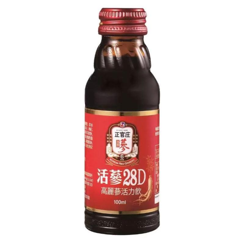 【正官庄】 活蔘28D高麗蔘活力飲 20瓶 (100毫升 X 20瓶)-細節圖2