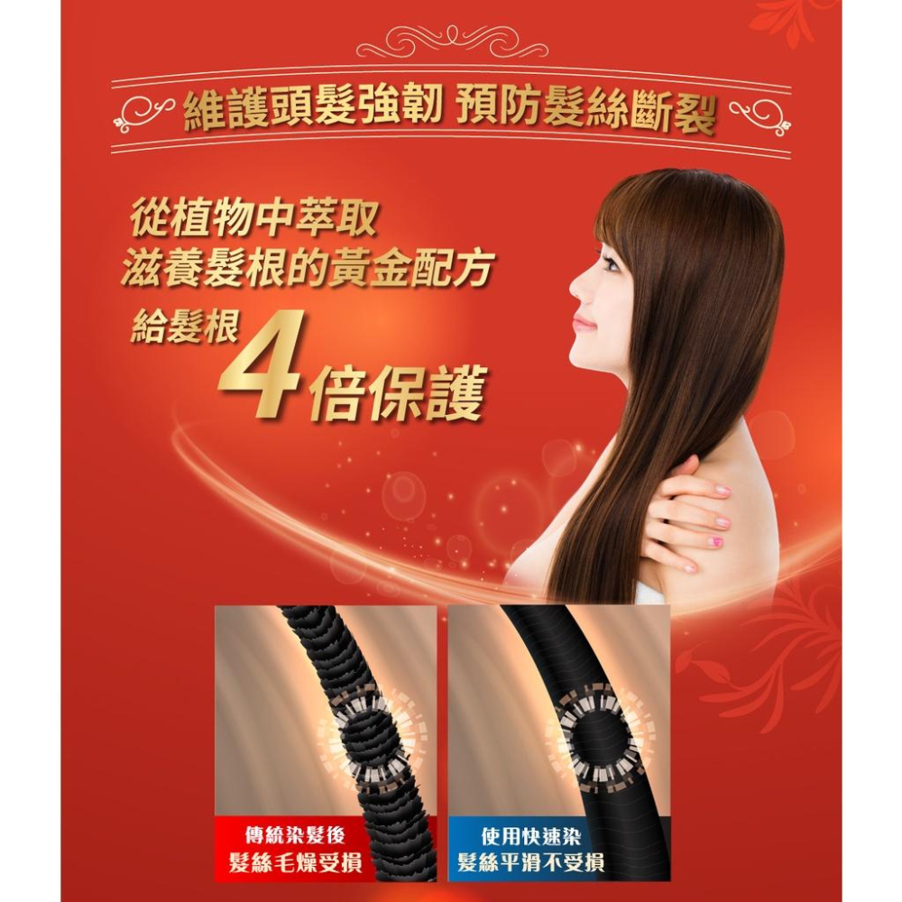 美吾髮 染髮 快速染經濟包 4-自然栗 / 5-深栗 / 6-自然褐 / 7-自然黑-細節圖3