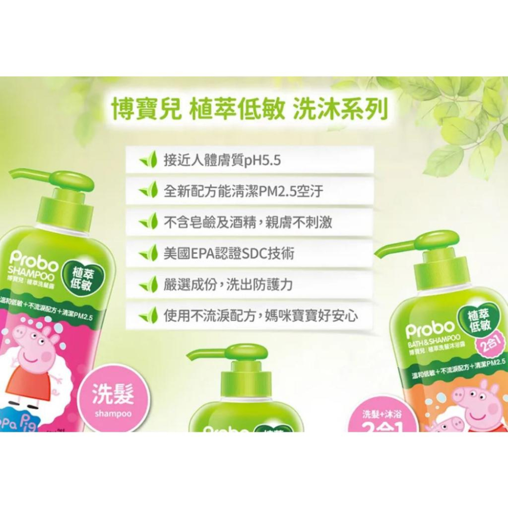 【博寶兒】佩佩豬 柔護沐浴露 500ml/柔護泡泡浴500ml/柔護洗髮露 500ml/植萃低敏沐浴露650ml-細節圖9