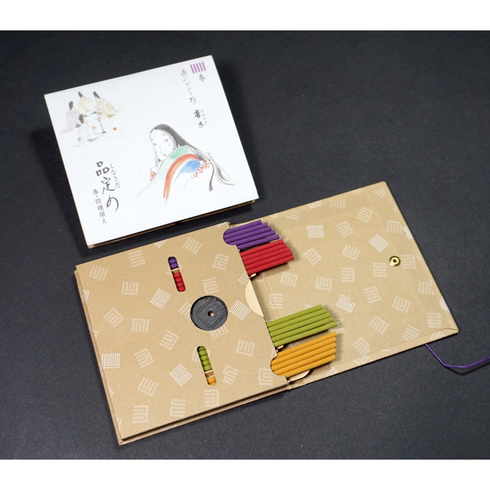 日本 松榮堂 源氏物語 【貴公子】【品定】【玉鬘】【山里】【澪標】【椎本】【浮舟】 20本入 (附香立) 〈全館現貨〉-規格圖1