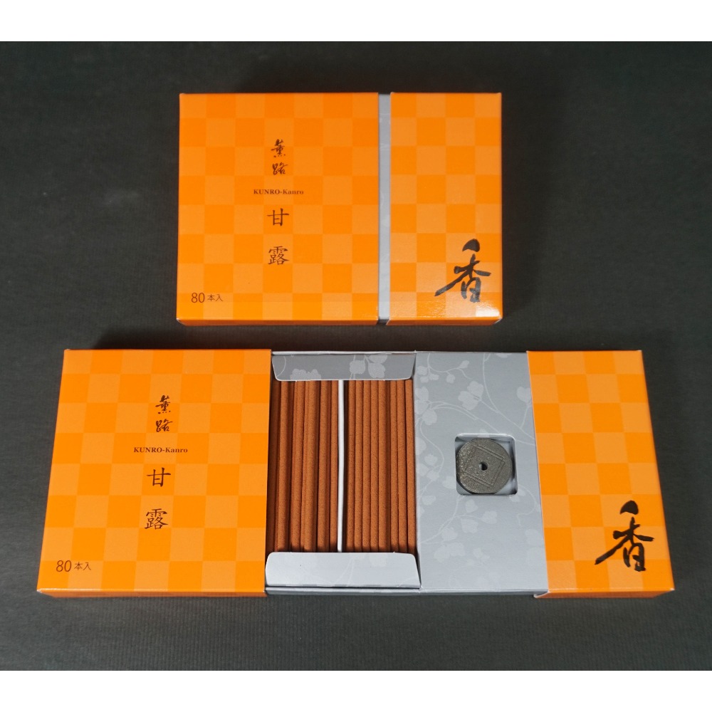 日本 松榮堂 薰路 超值大盒裝 【雪柳】【花圃】【草奏】【想月】【宵詩】【甘露】 80本入 (附香立) 草木 花香 現貨-規格圖1
