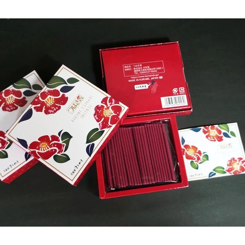 日本 九州 天年堂 樁 山茶花 超人氣 線香 薰香 臥香 香氛 短線香 久留米 tsubaki〈全館現貨〉-細節圖2