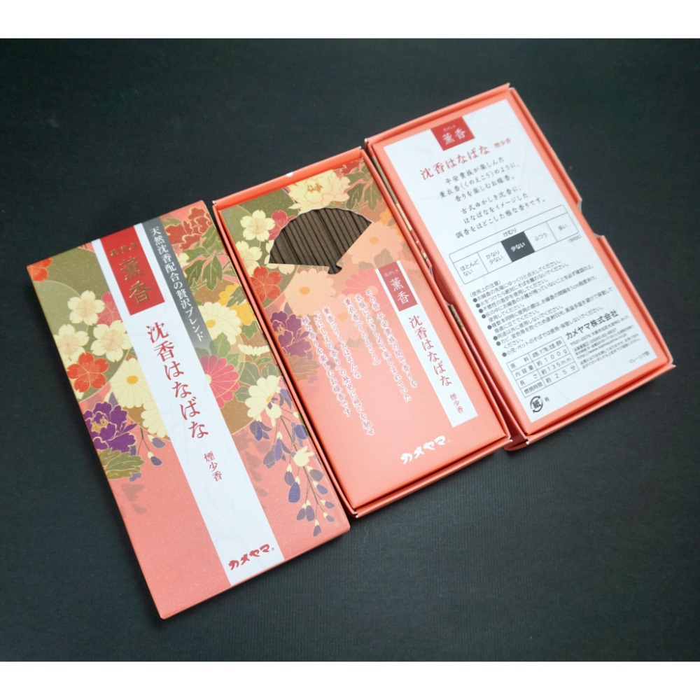 日本 龜山株式会社 花げしき系列 白檀さくら 沈香はなばな 薰香 線香 日本製 白檀 沉香 大和百花 淡煙 少煙 現貨-規格圖1