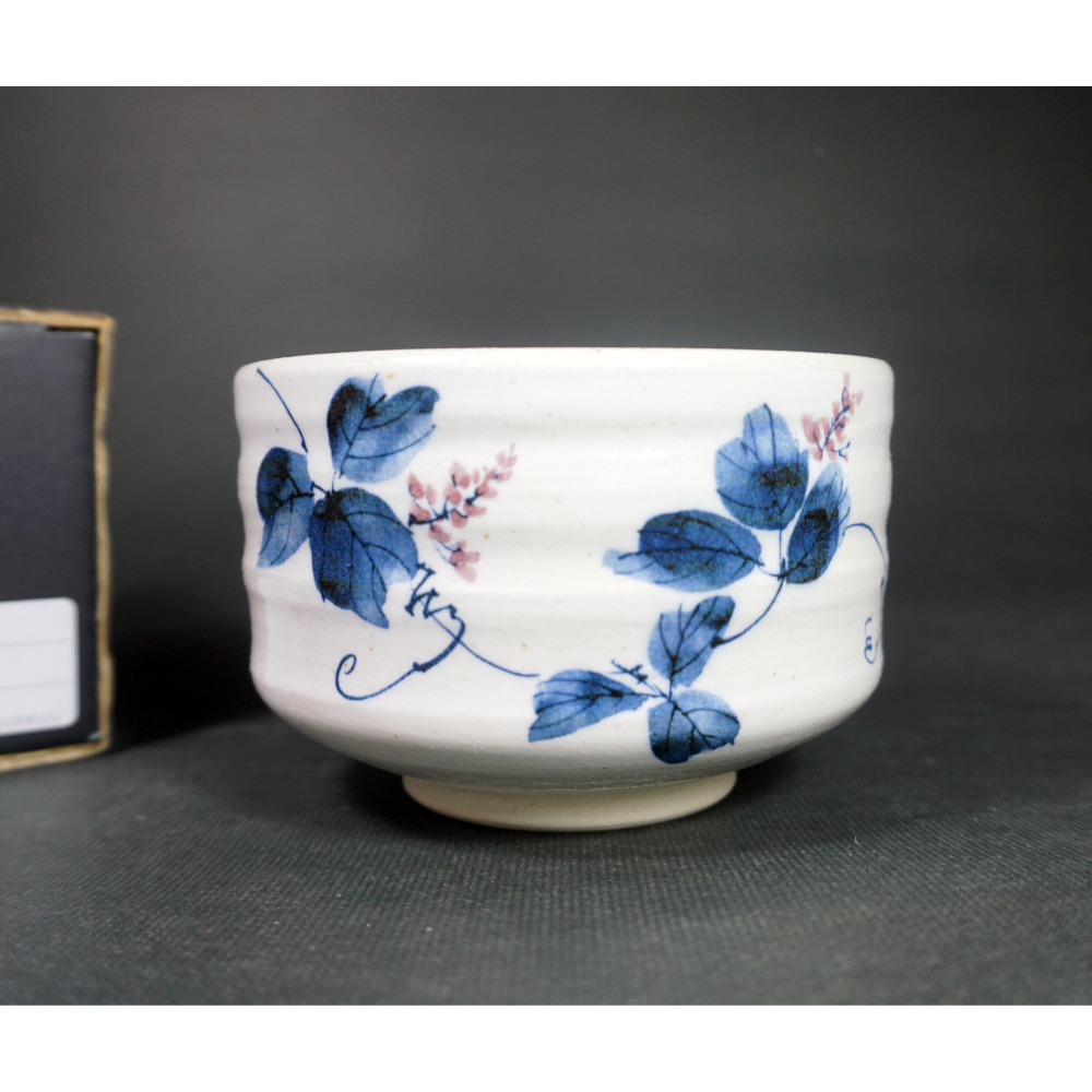 日本 美濃燒 山葛花 抹茶碗 (附紙盒) 日本製抹茶道具 茶碗 日式 陶器 全新 未使 茶盞 現貨-細節圖5