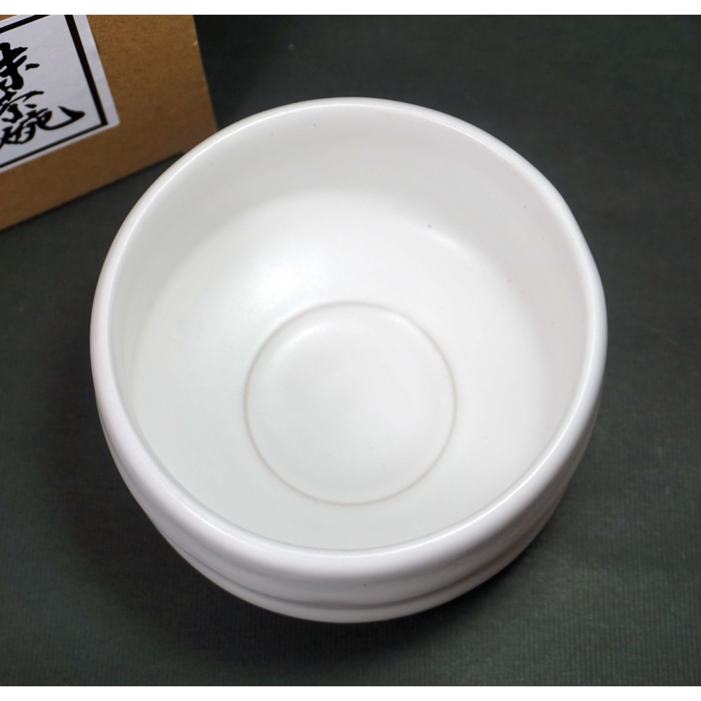 日本 美濃燒 粉引白 抹茶碗(附紙盒)日本製 茶碗 現貨 日式茶道具 全新品 傳統陶器 適用洗碗機 微波爐 時尚茶具-細節圖3