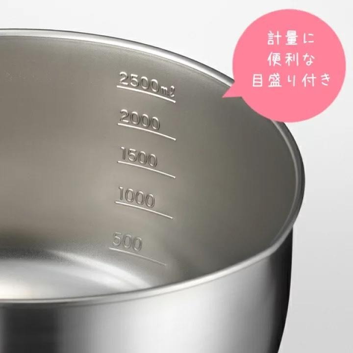 悅荃【AUX】 leye 附手把刻度攪拌鍋 調理碗 攪拌鍋 攪拌碗 刻度料理盆-細節圖5