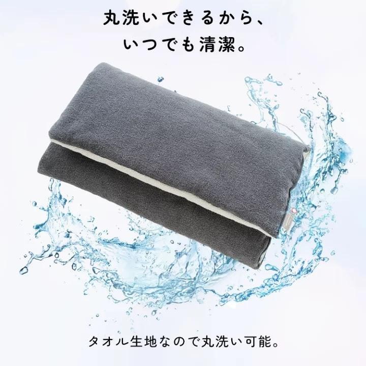 悅荃【Crescendo】IMABARI 今治 nemunemu 純棉毛巾枕頭  顏色：橘、深灰、綠-細節圖4