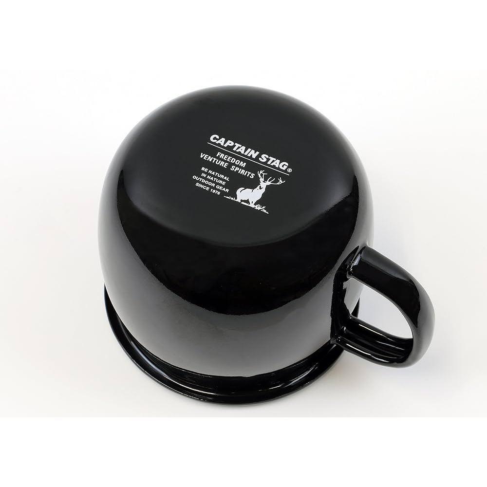 悅荃【CAPTAIN STAG 鹿牌】CS 黑鹿 琺瑯大肚圓杯 杯子-細節圖5