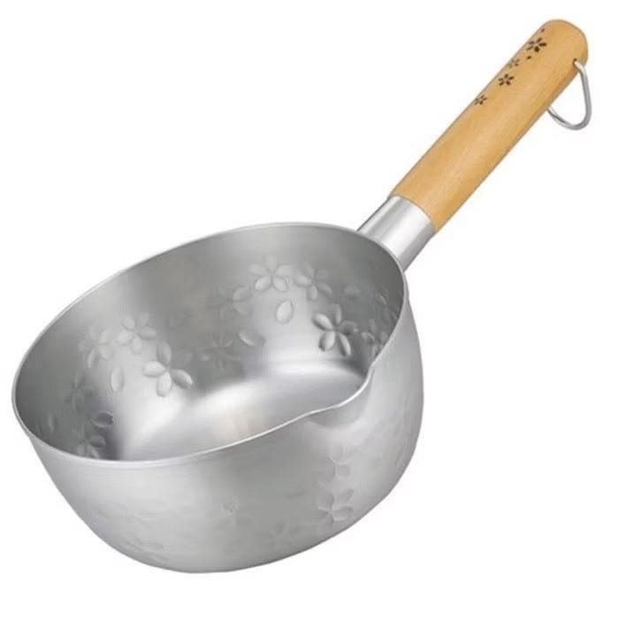 悅荃 雪平鍋 日本製【下村企販】SAKURA 18cm 櫻花雪平鍋-細節圖3