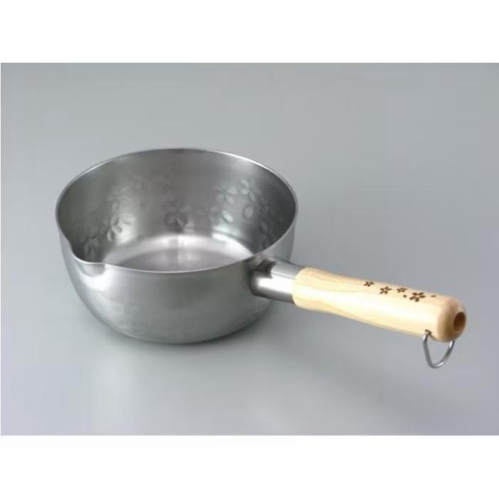 悅荃 雪平鍋 日本製【下村企販】SAKURA 18cm 櫻花雪平鍋-細節圖6