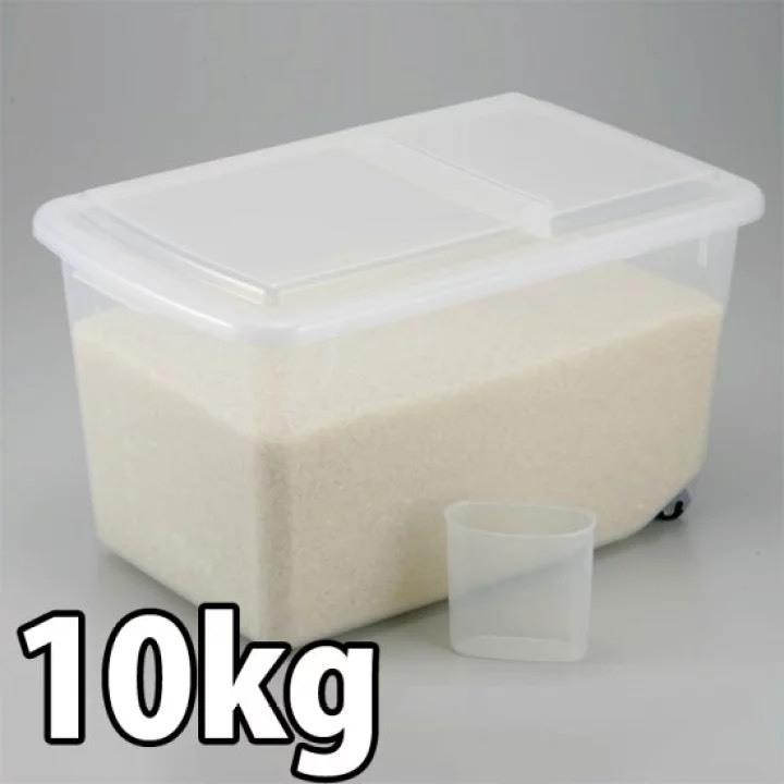 悅荃【山研工業】滾輪米桶 10Kgs 附量杯 大容量米桶 米儲存-細節圖3