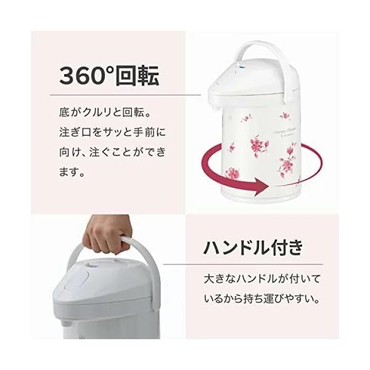 悅荃【Peacock 孔雀】360℃ 玻璃內膽 雙層真空 不鏽鋼氣壓式保溫壺 3L-細節圖6