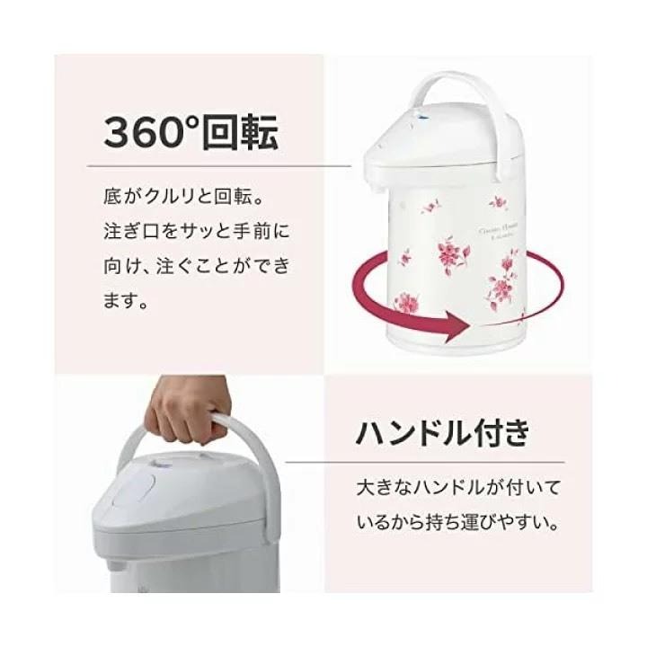 悅荃【Peacock 孔雀】360℃ 玻璃內膽 雙層真空 不鏽鋼氣壓式保溫壺 3L-細節圖6
