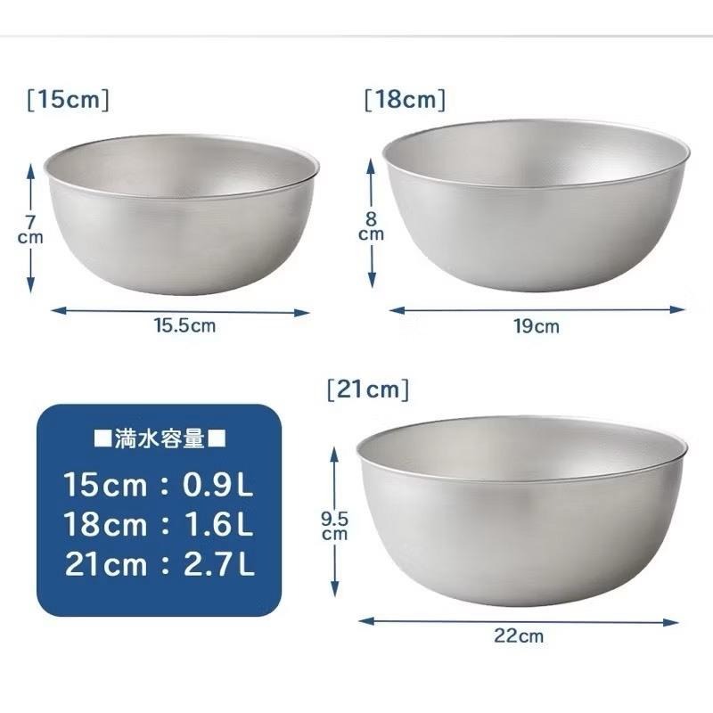 悅荃 【ARNEST】 不鏽鋼調理盆15cm 18cm 21cm 24cm-細節圖2