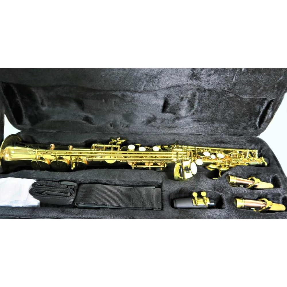 悅荃 SS-51 高薩 高音 薩克斯風 附兩支(直,彎) 磷銅吹口管 高級帆布盒-細節圖3