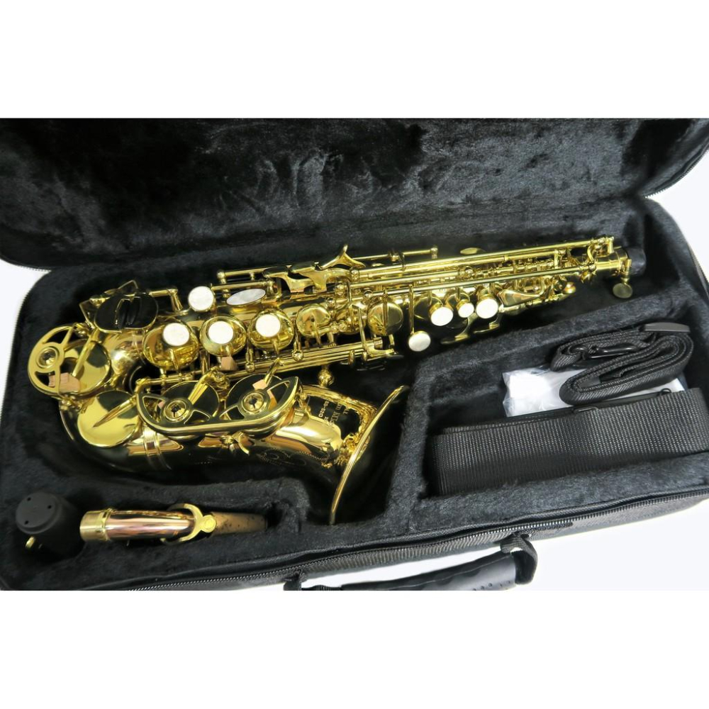 悅荃 SS-52C 高音 薩克斯風 高薩 彎管高薩 磷銅吹口管高級帆布盒-細節圖3