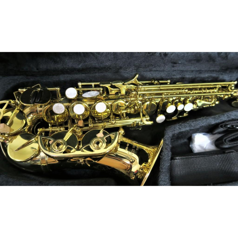 悅荃 SS-52C 高音 薩克斯風 高薩 彎管高薩 磷銅吹口管高級帆布盒-細節圖4