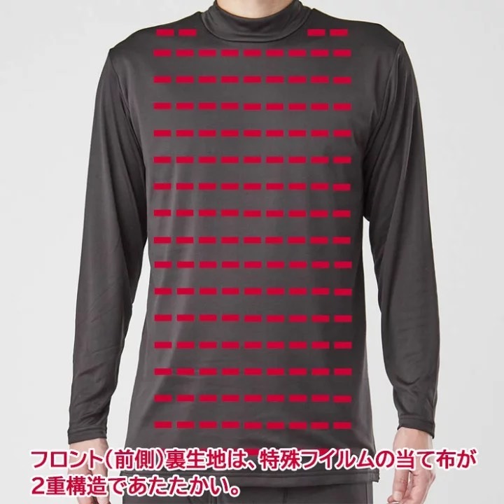 悅荃 光蓄熱防風男高領裏起毛內搭衣  發熱衣-細節圖4