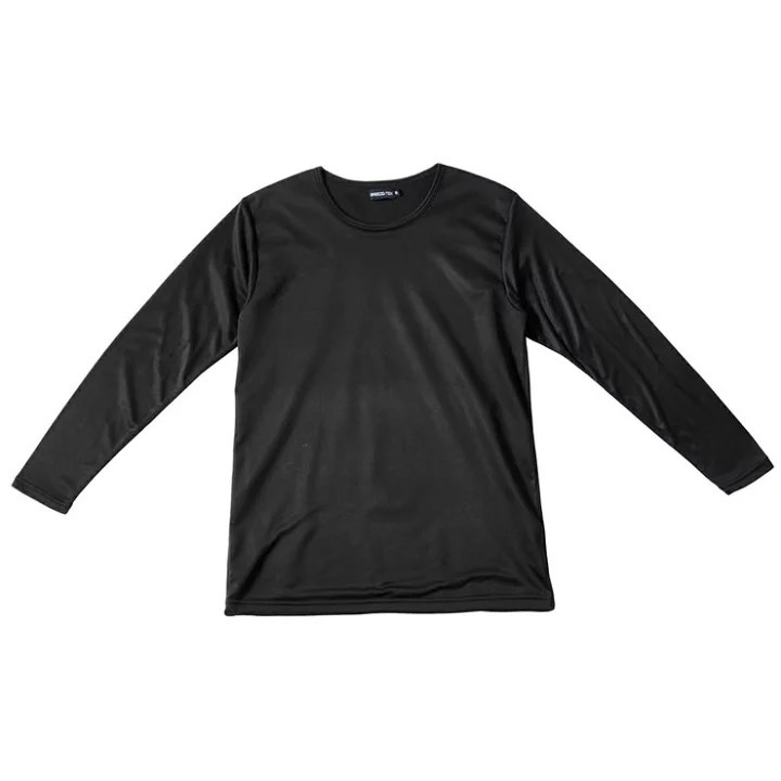 悅荃 光蓄熱防風男圓領裏起毛內搭衣-細節圖4