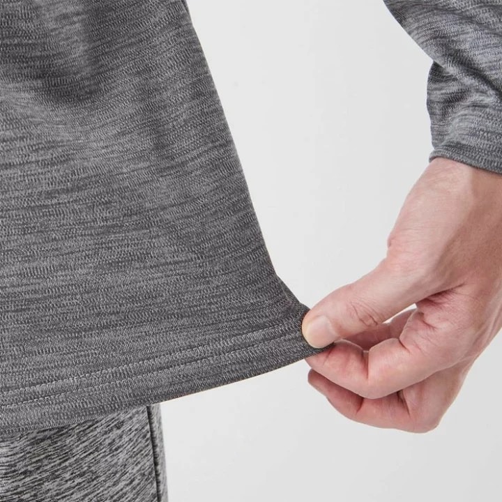 悅荃 光蓄熱防風男圓領裏起毛內搭衣-細節圖7