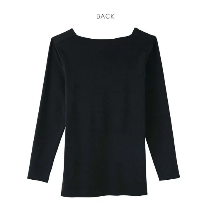 悅荃【GUNZE】KIREILABO 完全無縫製 加厚 棉混 8分袖保暖衣-細節圖10