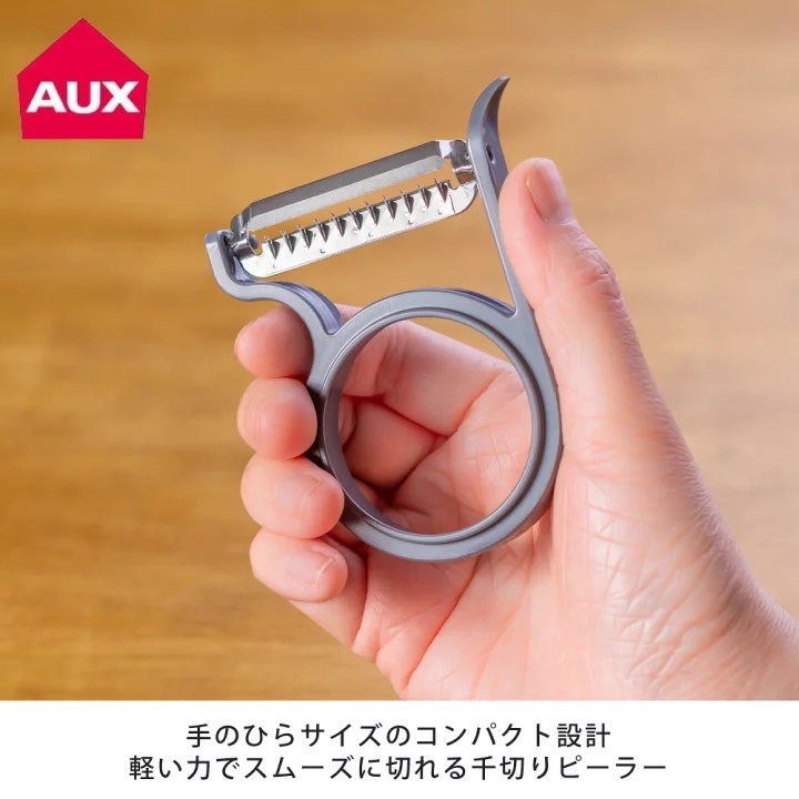 悅荃【AUX】leye 輕鬆削皮器 燕三條 水果削皮刀 刨絲刀  顏色：白、粉、黑-細節圖9