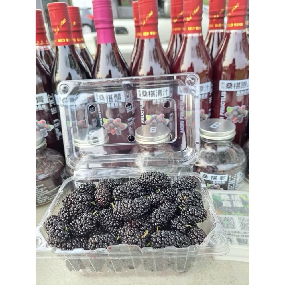 桑椹，桑葚，天然桑葚原汁，國民黑寶石，桑椹汁，有糖 無糖 醋，「品質桑椹原汁」營養價值高 玻璃瓶易保存在地小農用心經營-細節圖2