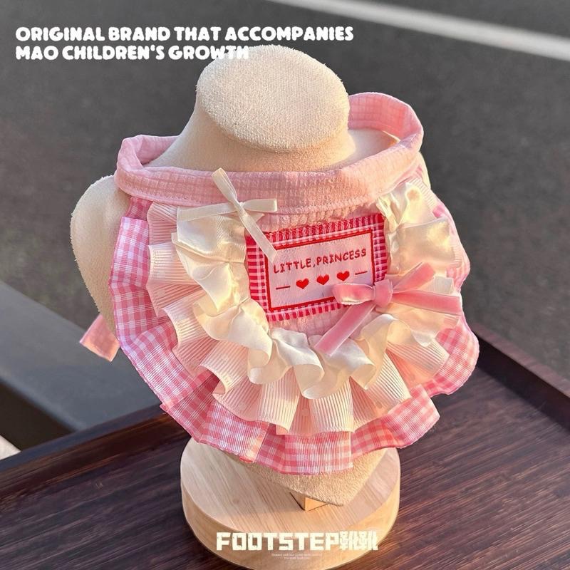 【台灣現貨｜出清特賣】公主風 寵物領巾 手作領巾 寵物口水巾 狗狗圍兜 兔子領巾 貓咪領巾 大狗領巾｜VC寵物服飾-細節圖2