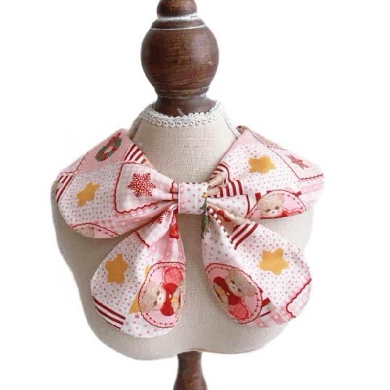 【台灣現貨｜出清特賣】寵物領巾 手作領巾 寵物口水巾 狗狗圍兜 兔子領巾 貓咪領巾 大狗領巾 寵物通用｜VC寵物服飾-細節圖2