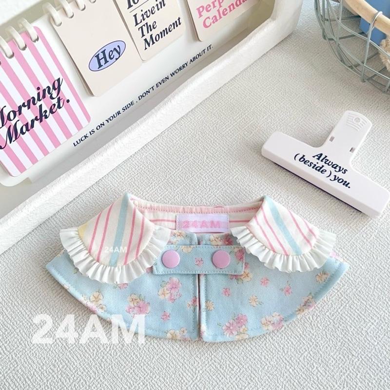 【台灣現貨】 多巴胺風 寵物領巾 手作領巾 寵物口水巾 狗狗圍兜 兔子領巾 貓咪領巾 大狗領巾 寵物通用｜VC寵物服飾-細節圖2