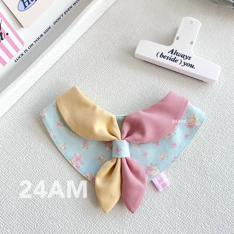 【台灣現貨】 多巴胺風 寵物領巾 手作領巾 寵物口水巾 狗狗圍兜 兔子領巾 貓咪領巾 大狗領巾 寵物通用｜VC寵物服飾-細節圖3