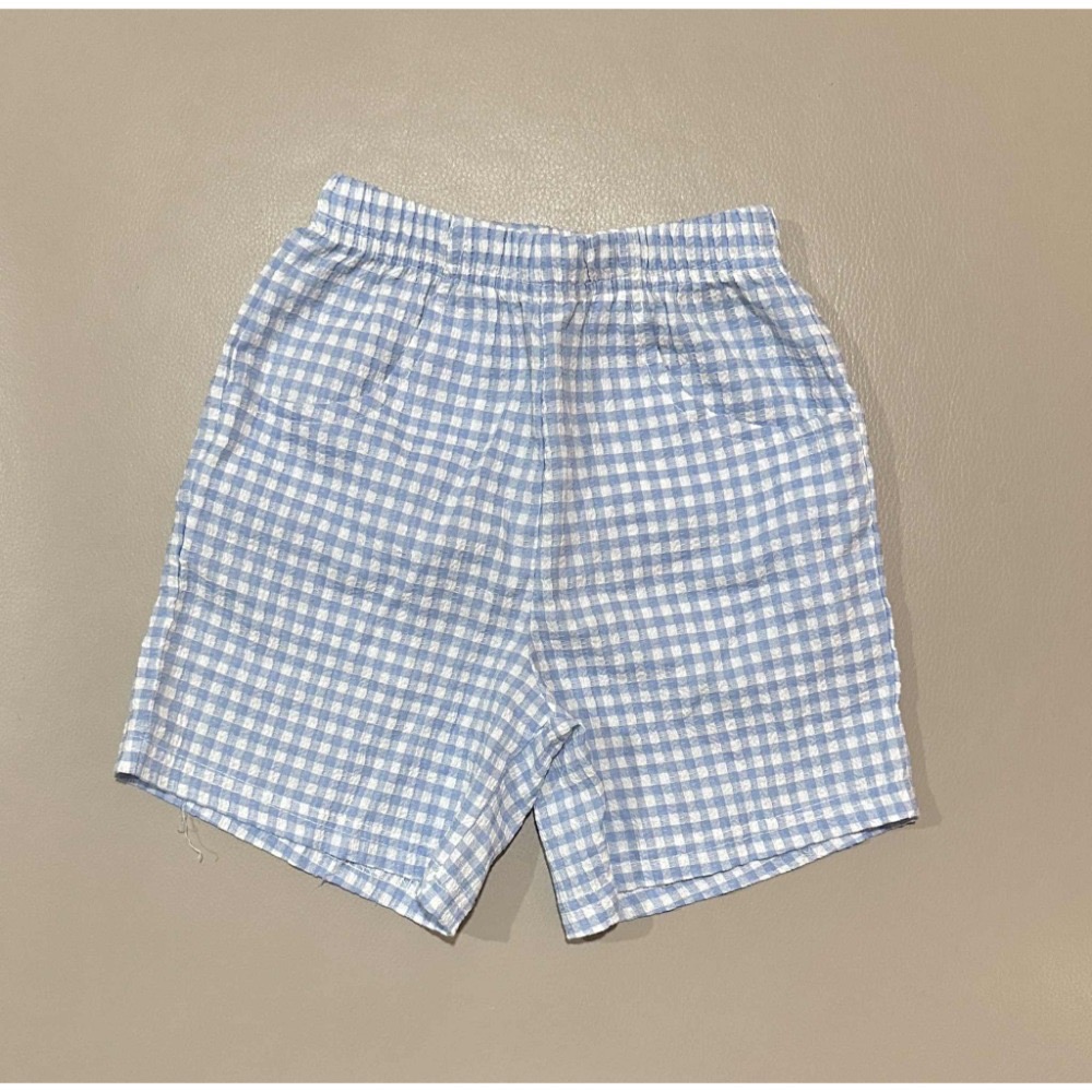 PINKRORO格子褲藍M